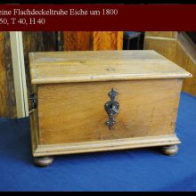 Flachdeckeltruhe Eiche Gustavian gustavianisch gustavianischer Stil